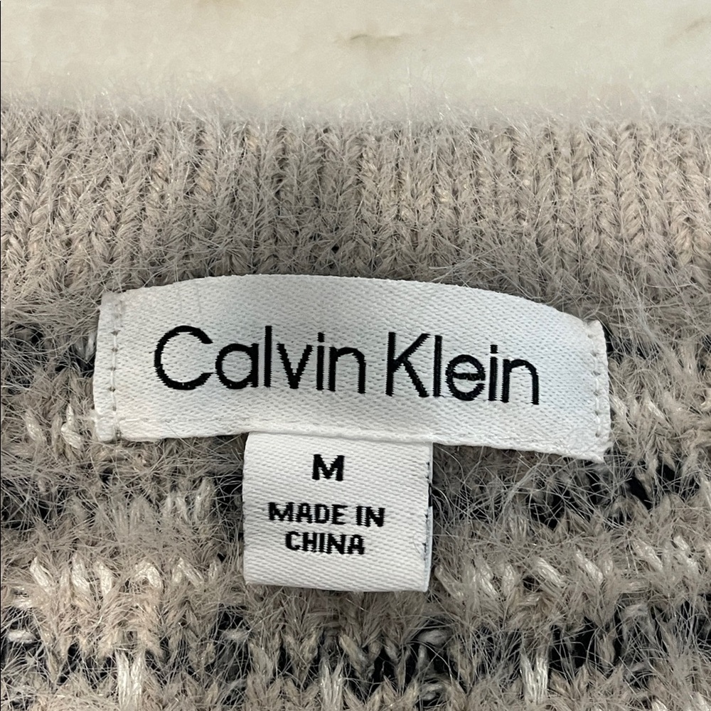 Calvin Klein Women's Button Front Knit Fuzzy Cardigan Size M - Picture 7 of 7